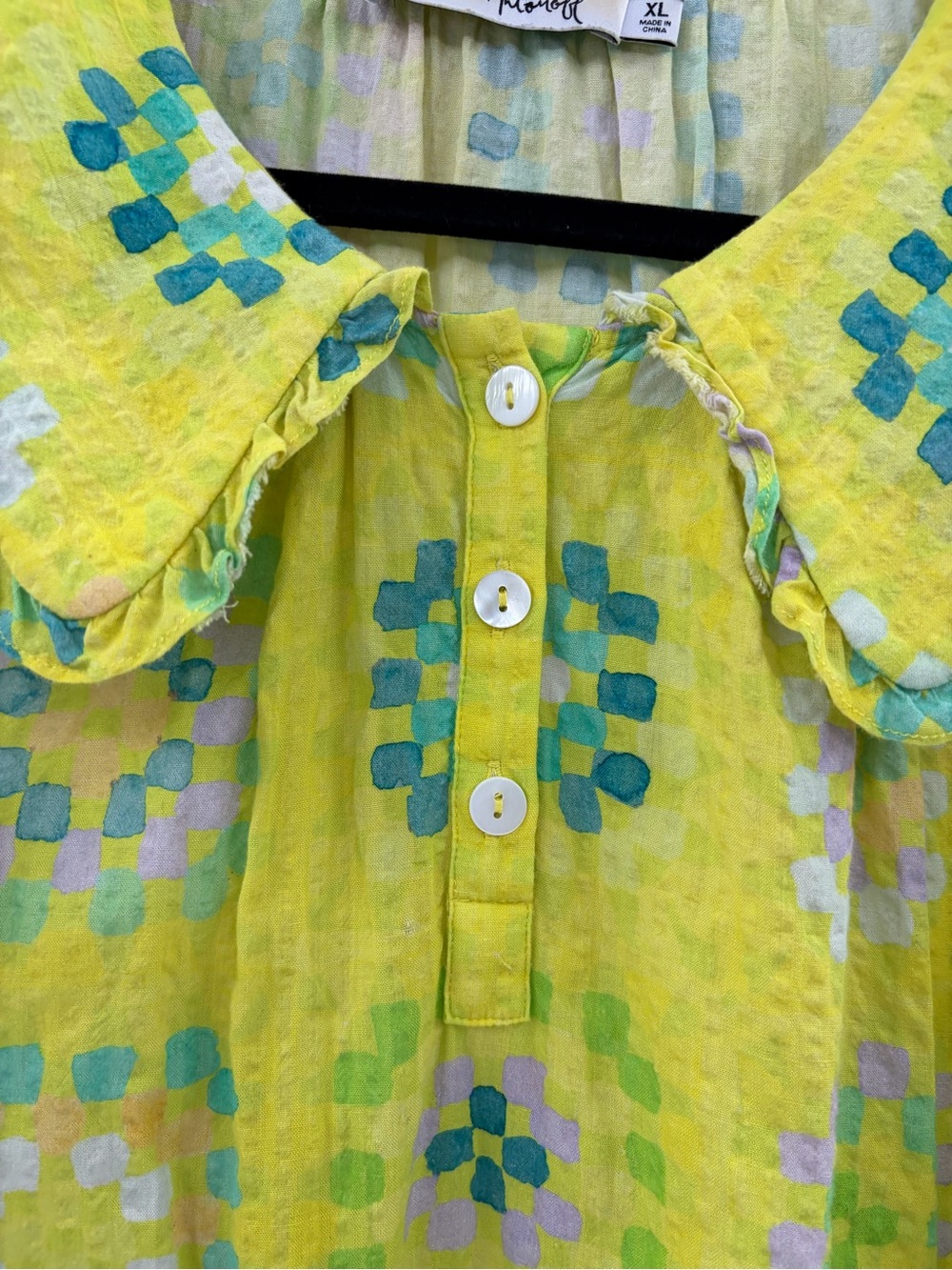 Rachel Antonoff bohemian Tanya trapeze sleeveless ruffle collar dress size xl - Picture 7 of 15